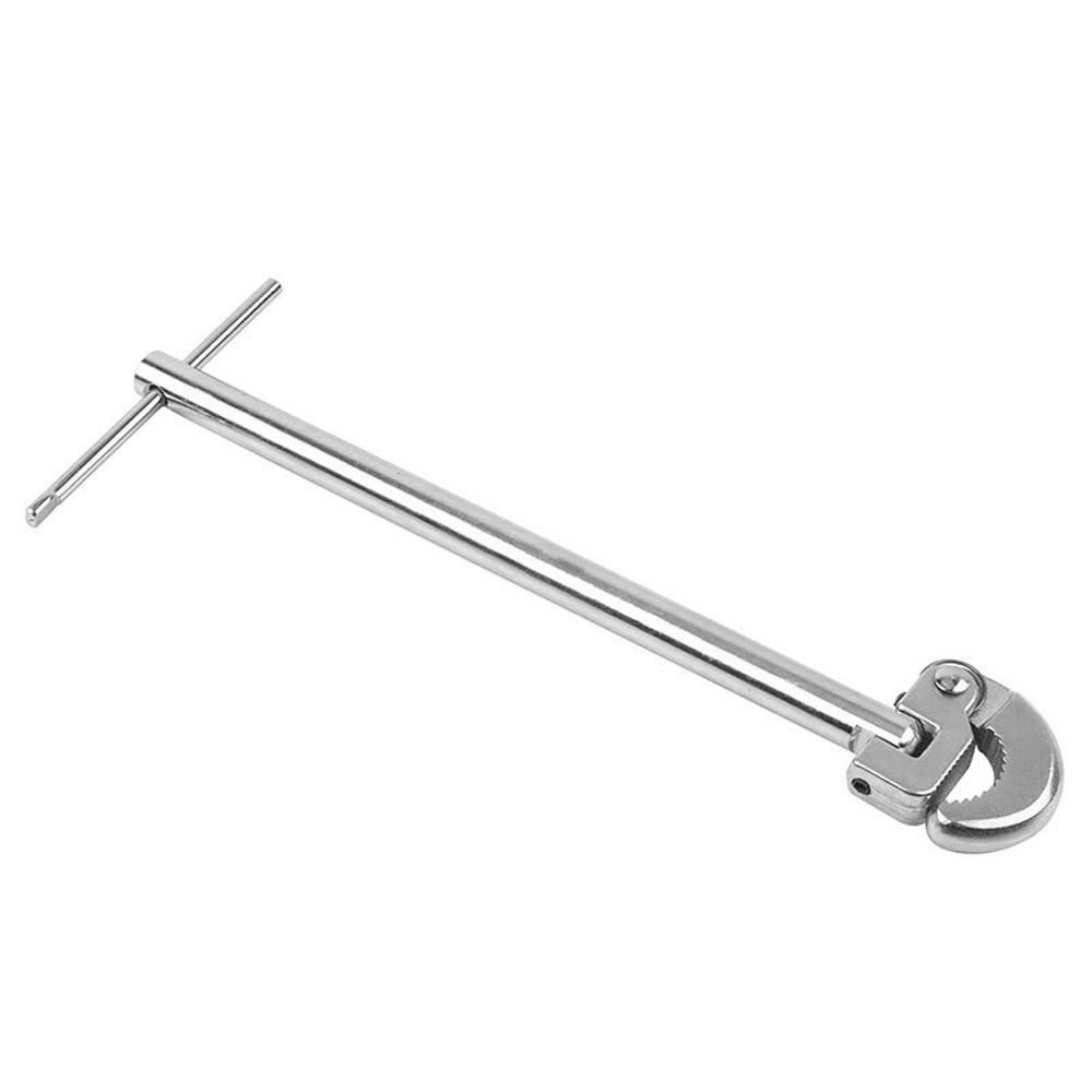 Multifunctional Sink Wrench Carbon Steel Faucet Sewer Pipes Bathroom Plumbing Installation Disassembly Tool 180° Movable Heads 8-28mm Clamping Ranges