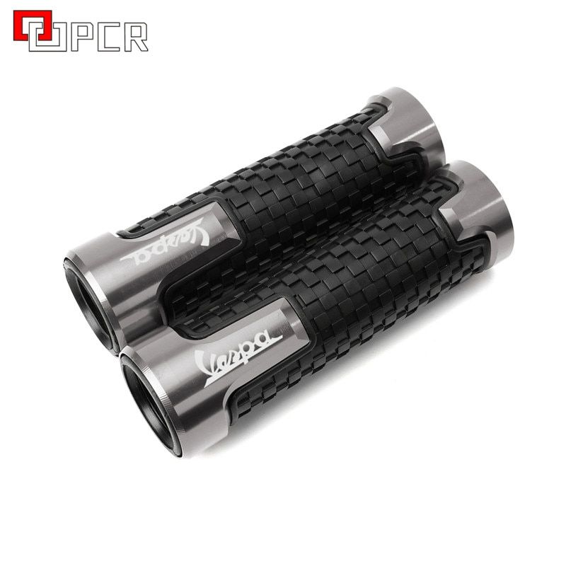 One Pair Motorcycle Wheel Tire Valve Caps & Handlebar Grips For Piaggio Vespa GTS 300 Accessories