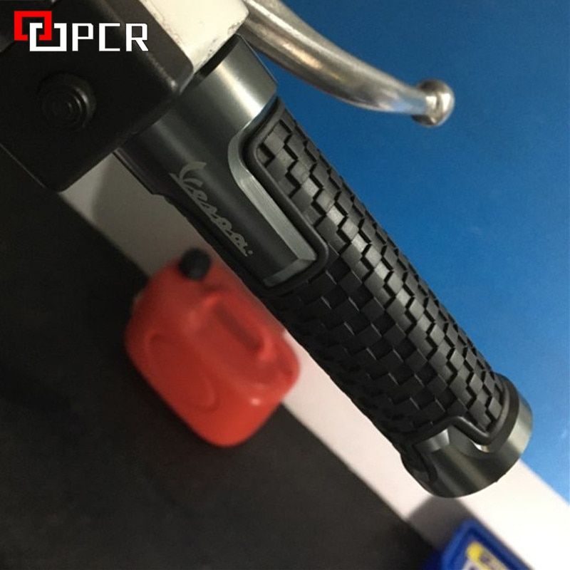 One Pair Motorcycle Wheel Tire Valve Caps & Handlebar Grips For Piaggio Vespa GTS 300 Accessories