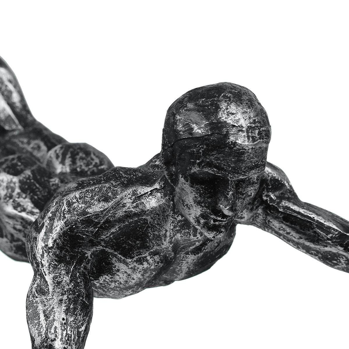 Handmade Global Climbing Iron Man Rope Wall Mounted Art Sculpture Climber Living Room Bedroom Decor Accessories Silver
