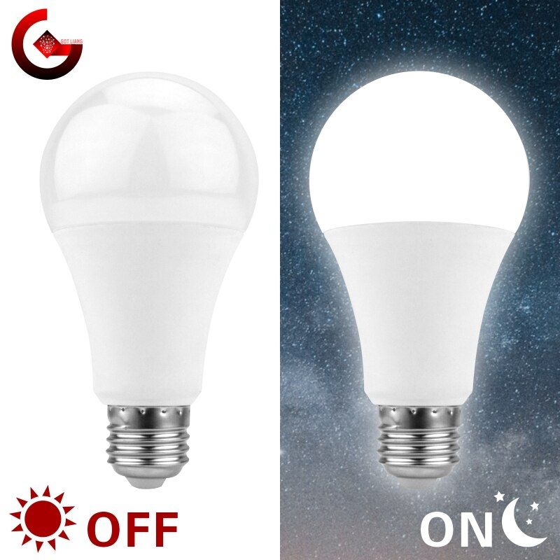 Dusk To Dawn Bulb E27 5W 7W 9W 12W Sensor Outdoor Light AC 110V 220V 85-265V Day Night Light Auto ON/OFF LED Smart Lamp-