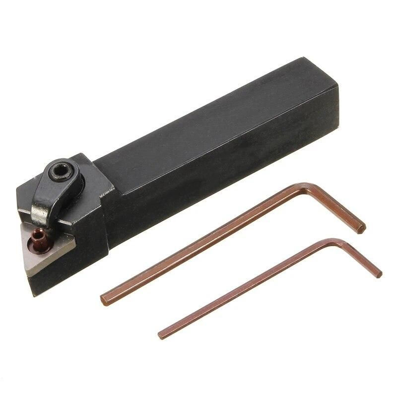 2Pcs Mtjnl1616H16 Mtjnr1616H16 Lathe Turning Tool Holder 16X100Mm For Tnmg Insert Kit 4 Wrench+2 Boring Bar Set
