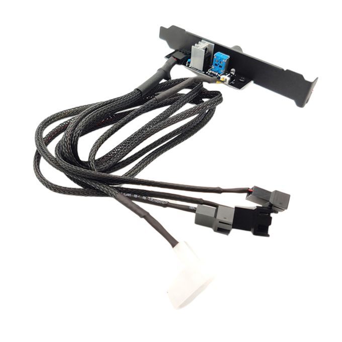 12V Computer PC Case Fan Hub Regulator 3 8 Way 4Pin 3Pin Speed 2