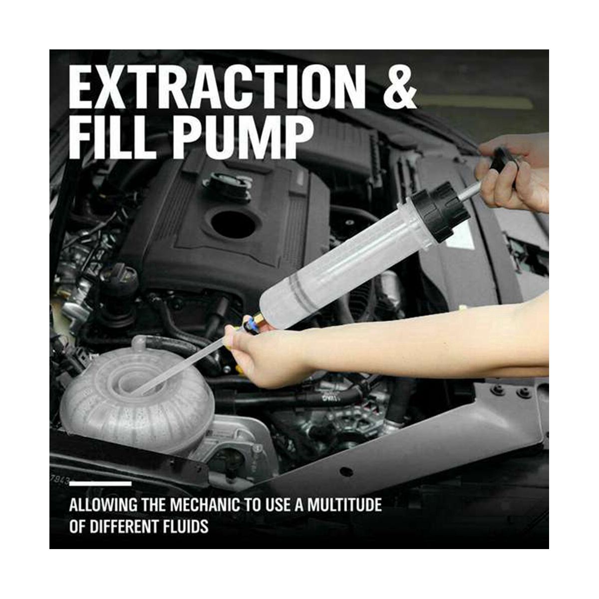 Car Oil Fluid Extractor Siphon Pump Brake Fluid Syringe