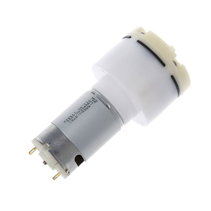 24V Diaphr  Va Uum Pump Mini Air Pump High Pressure Mi Ro Va Uum Pump-silver & White