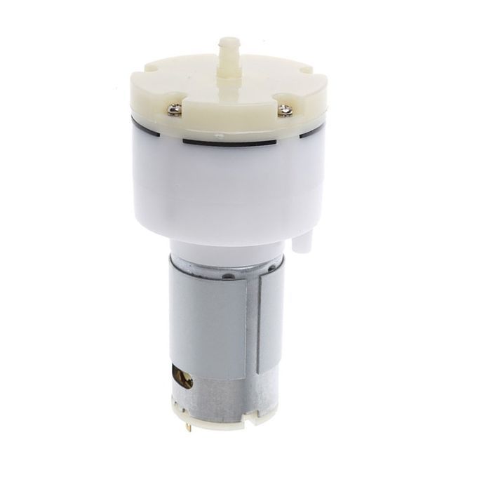 24V Diaphr  Va Uum Pump Mini Air Pump High Pressure Mi Ro Va Uum Pump-silver & White