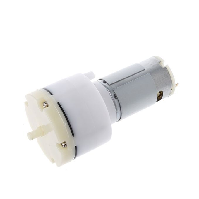 24V Diaphr  Va Uum Pump Mini Air Pump High Pressure Mi Ro Va Uum Pump-silver & White