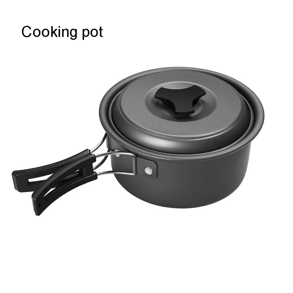 Camping Cookware Set Aluminum Nonstick Portable Outdoor Tableware  Kettle Pot Cookset Cooking