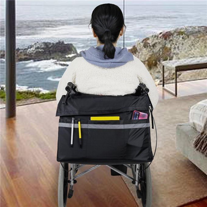 Wheelchair Bag Wheel Chair Mobility Scooter Storage Tote For Disabled