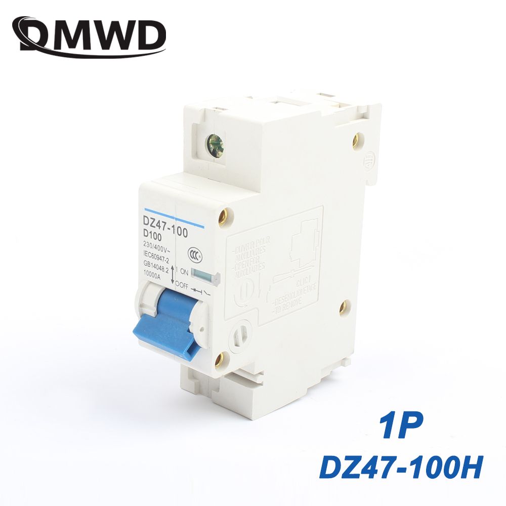 100A AC Mini Circuit Or 63A 400V 1P DZ47-100H 80A 230V