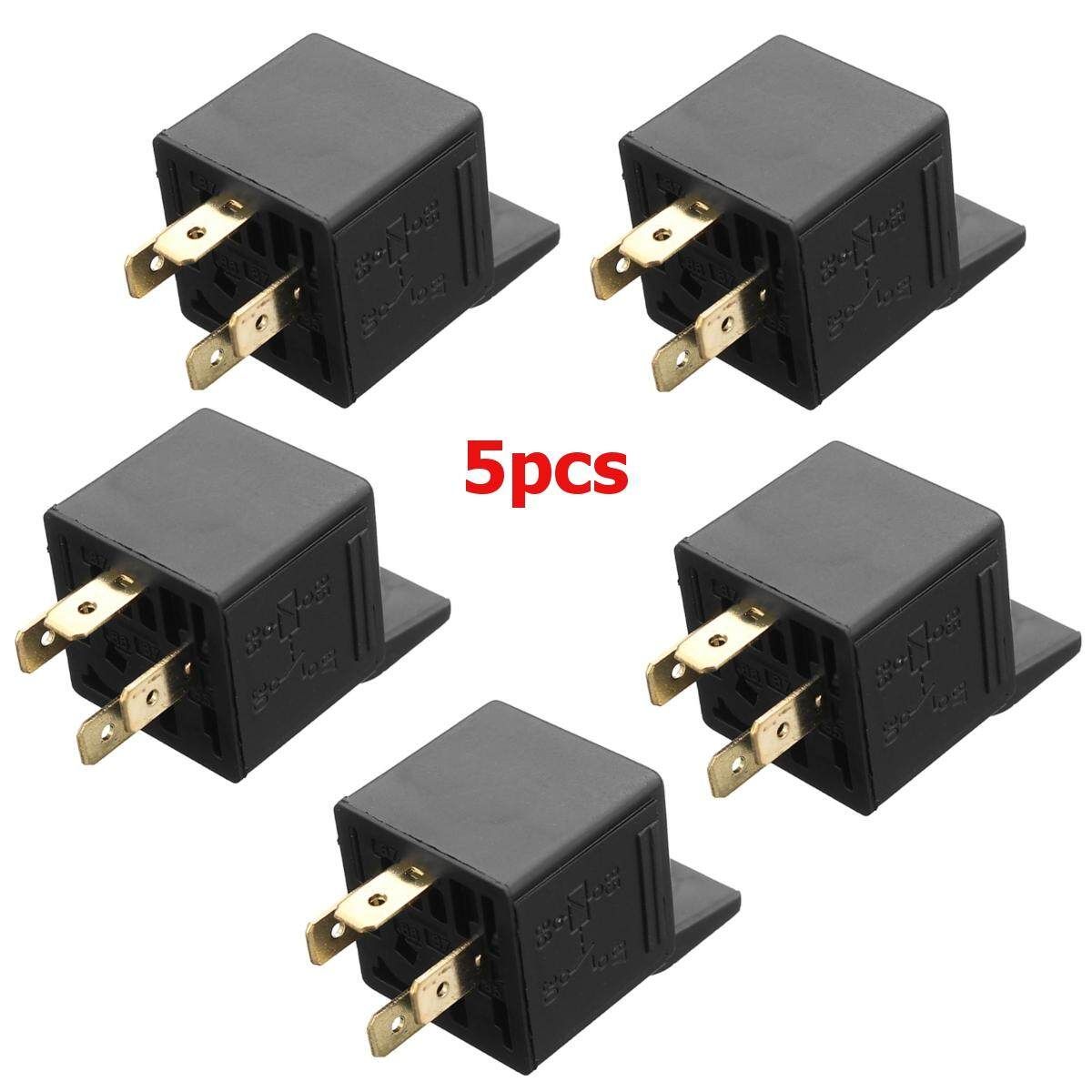 5Pcs 4-Pin 12V 30A Automotive Relay For Car Boat Van Motorbike