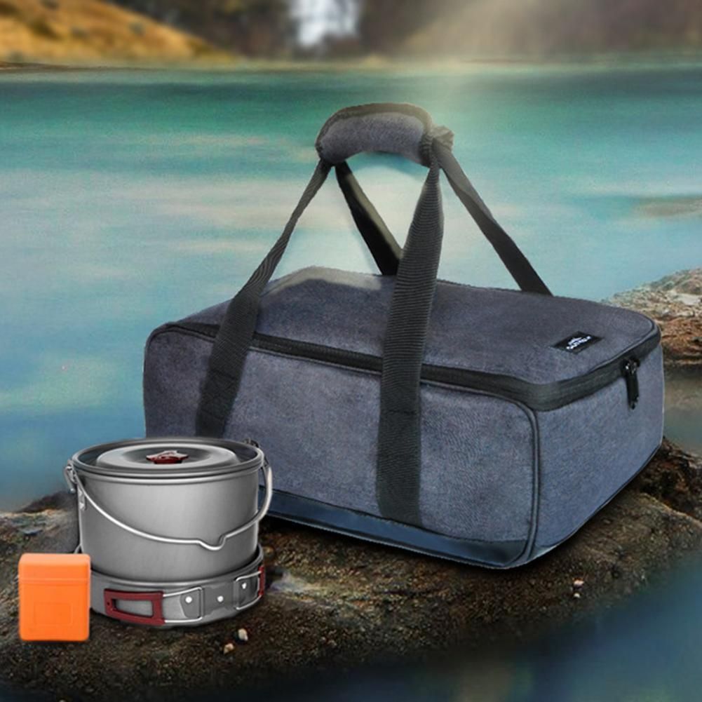 Camping Cookware Bag Portable Waterproof Pot Stove Storage Gas Tank Bags Outdoor Picnic