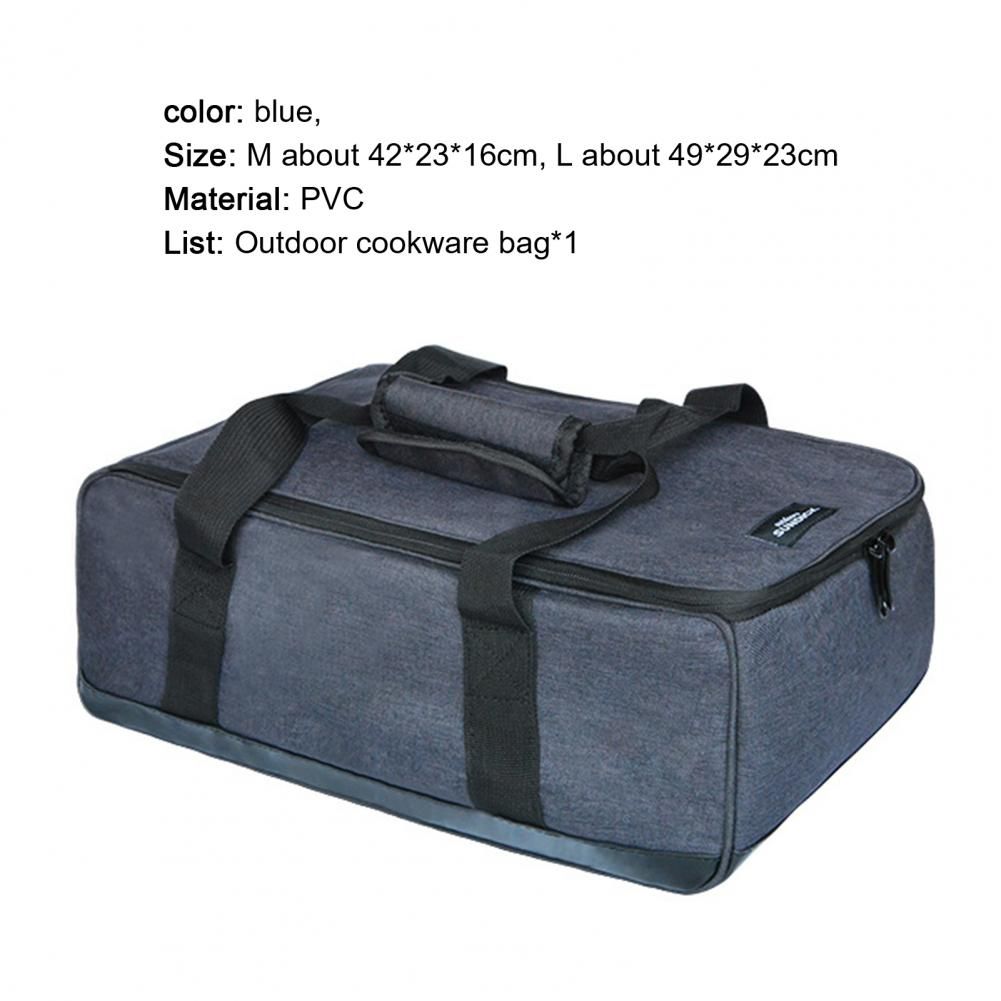 Camping Cookware Bag Portable Waterproof Pot Stove Storage Gas Tank Bags Outdoor Picnic