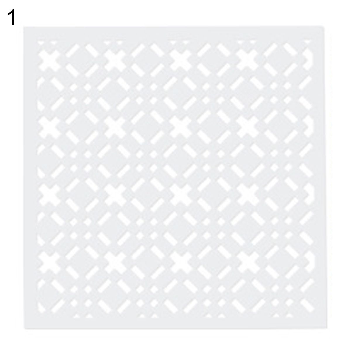 Geometric Pattern Cake Decoration Template Washable PET