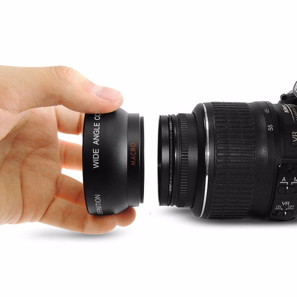 58MM 0.45x Wide Angle Macro Lens For Nikon D3200 D3100