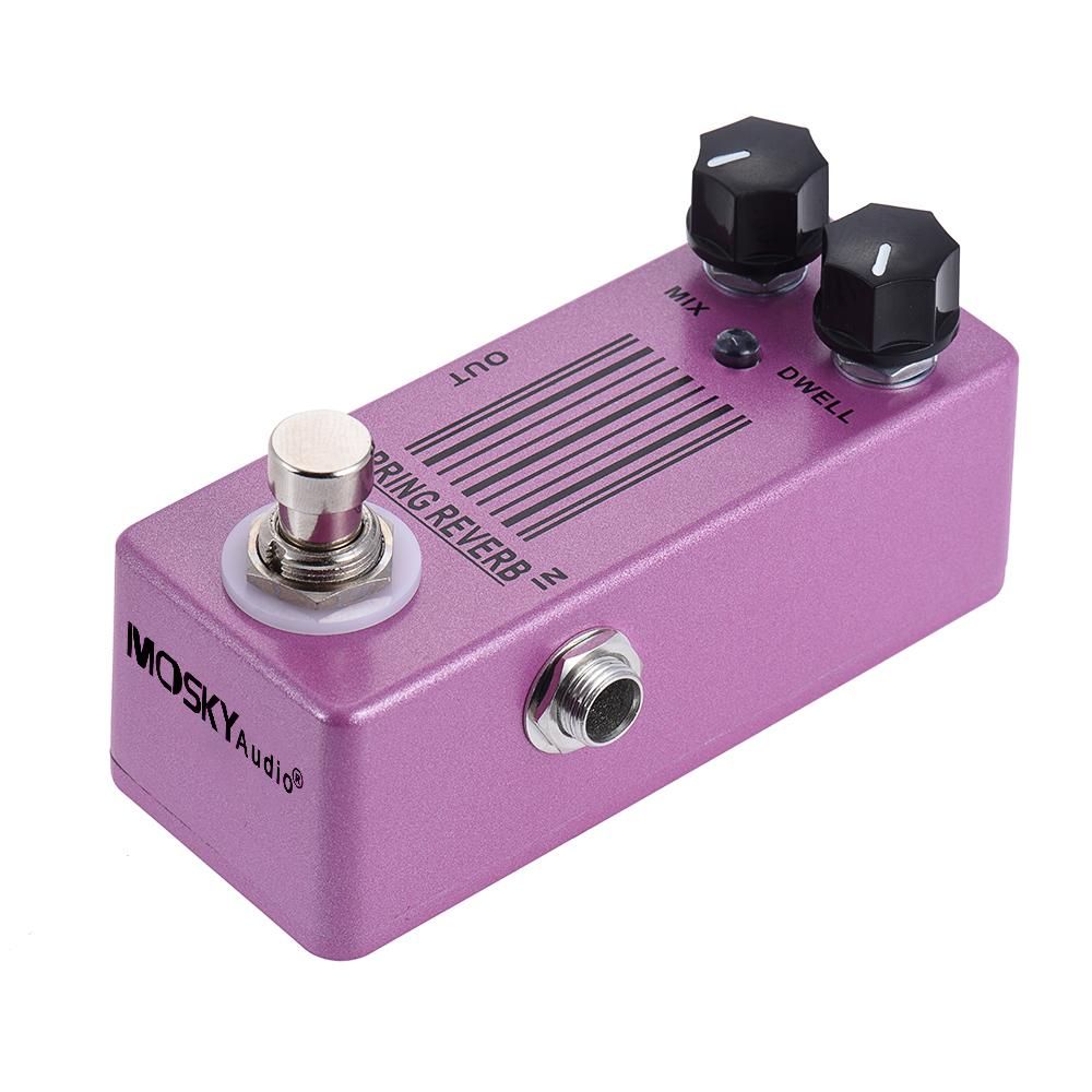 MOSKYAudio MP-51 Spring Reverb Mini Single Guitar Effect Pedal True Bypass