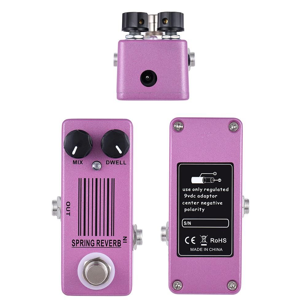 MOSKYAudio MP-51 Spring Reverb Mini Single Guitar Effect Pedal True Bypass