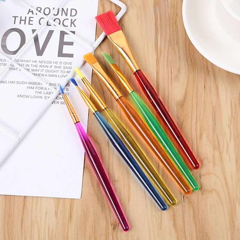 6 Pcs Cake Icing Decorating Painting Brush Fondant Dusting