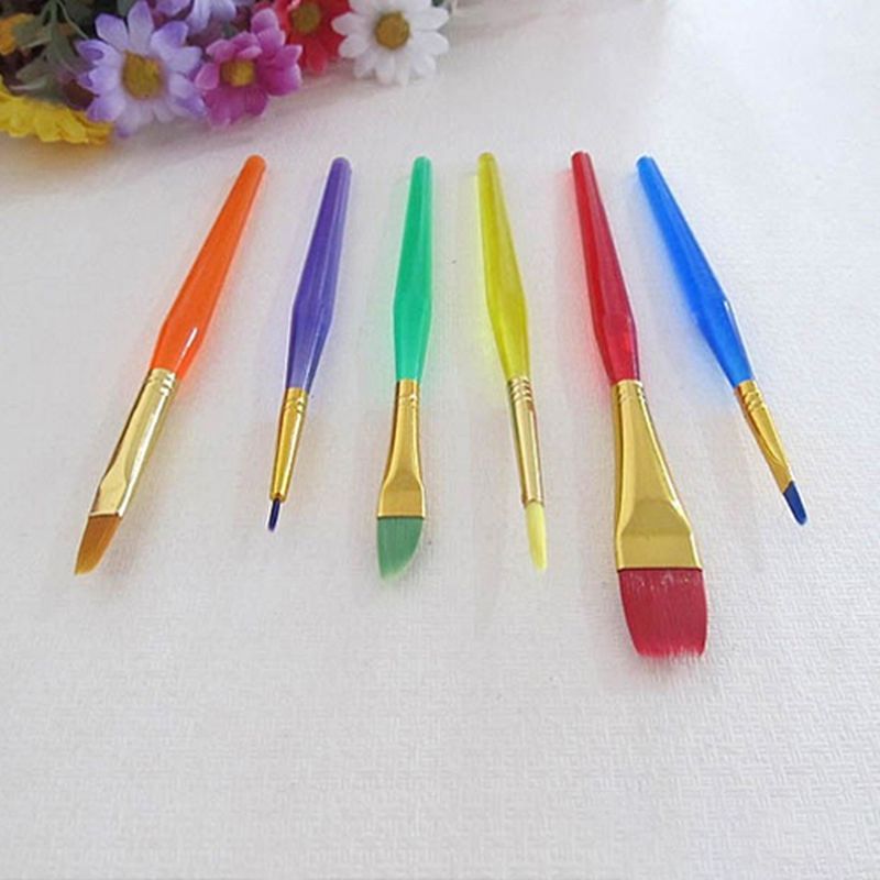 6 Pcs Cake Icing Decorating Painting Brush Fondant Dusting