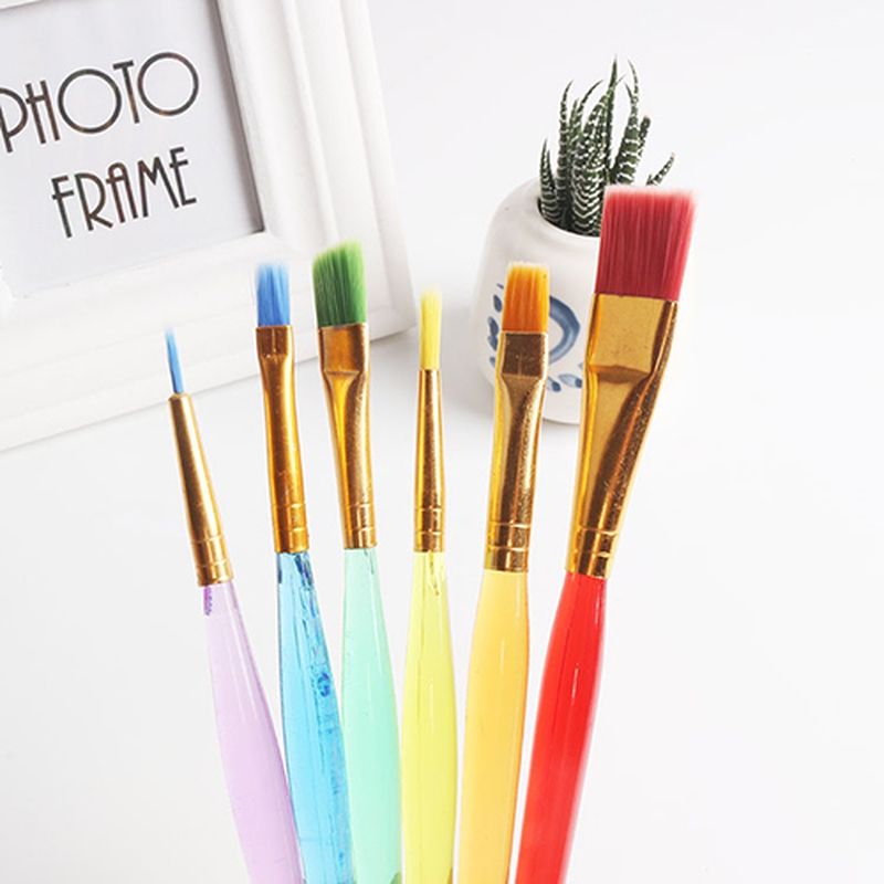 6 Pcs Cake Icing Decorating Painting Brush Fondant Dusting