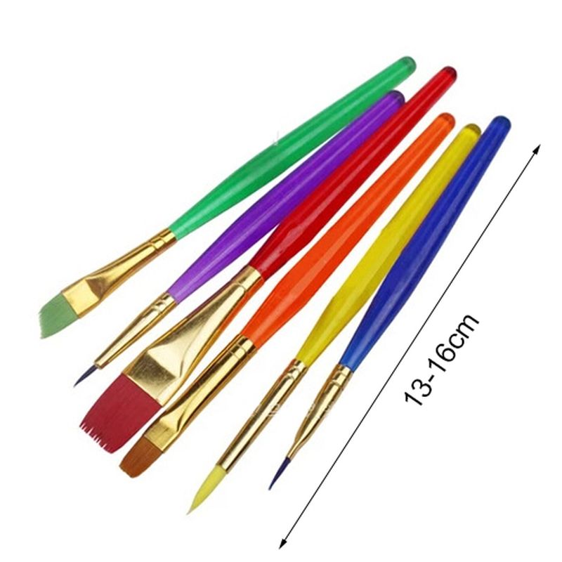 6 Pcs Cake Icing Decorating Painting Brush Fondant Dusting