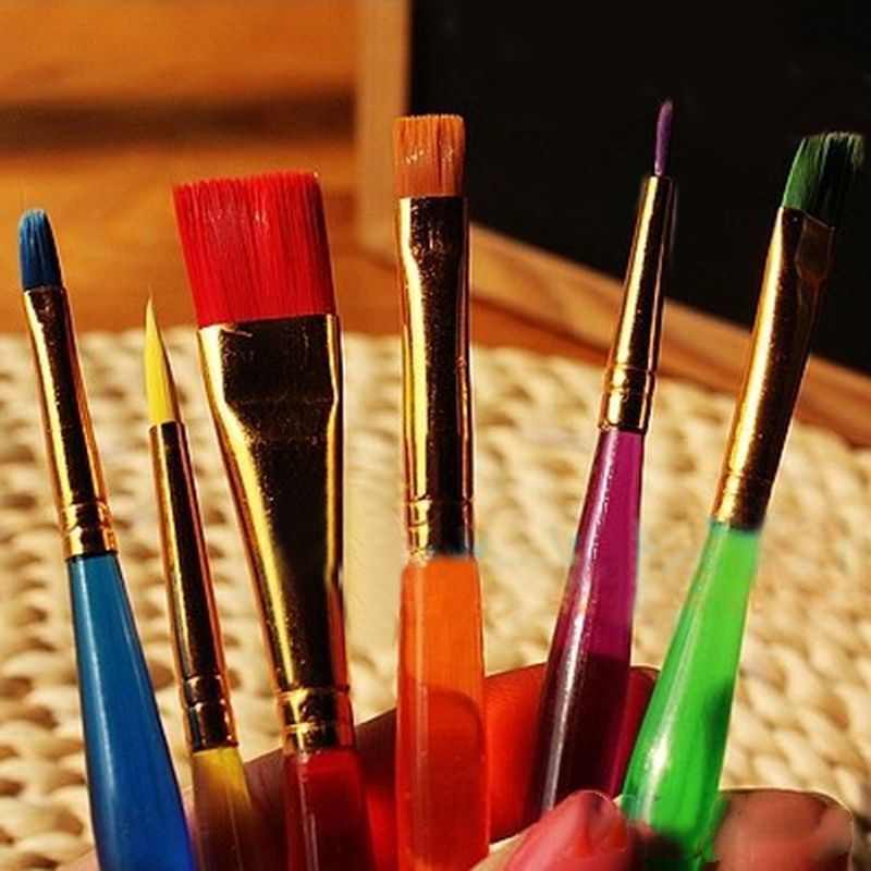 6 Pcs Cake Icing Decorating Painting Brush Fondant Dusting
