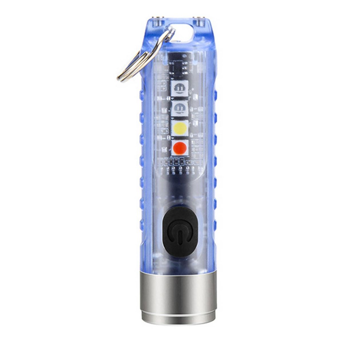 LED Flashlight USB Charging LED Torchlight Lamp Blue
