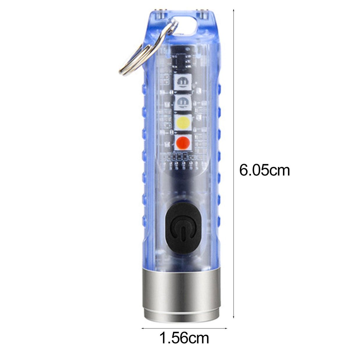 LED Flashlight USB Charging LED Torchlight Lamp Blue