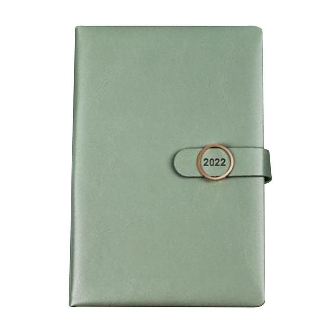Journal Notepad Notebook Loose Leaf PU Leather Cover For Student Green