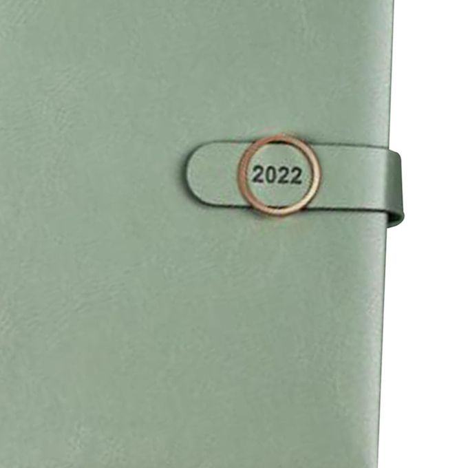 Journal Notepad Notebook Loose Leaf PU Leather Cover For Student Green