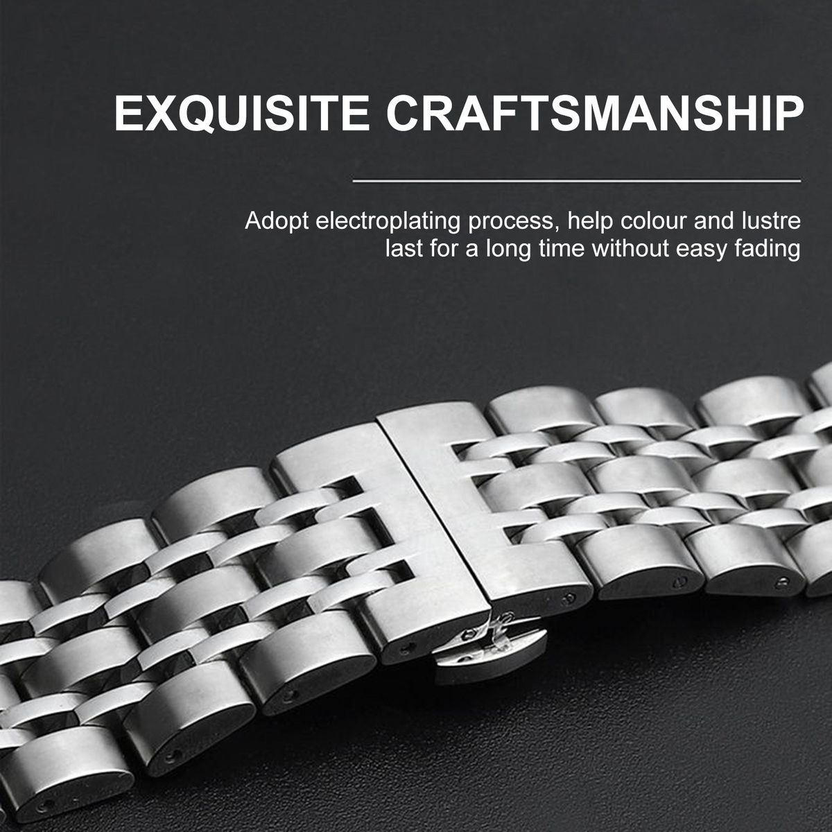 20mm Stainless Steel Watch Bands With Straight End Quick