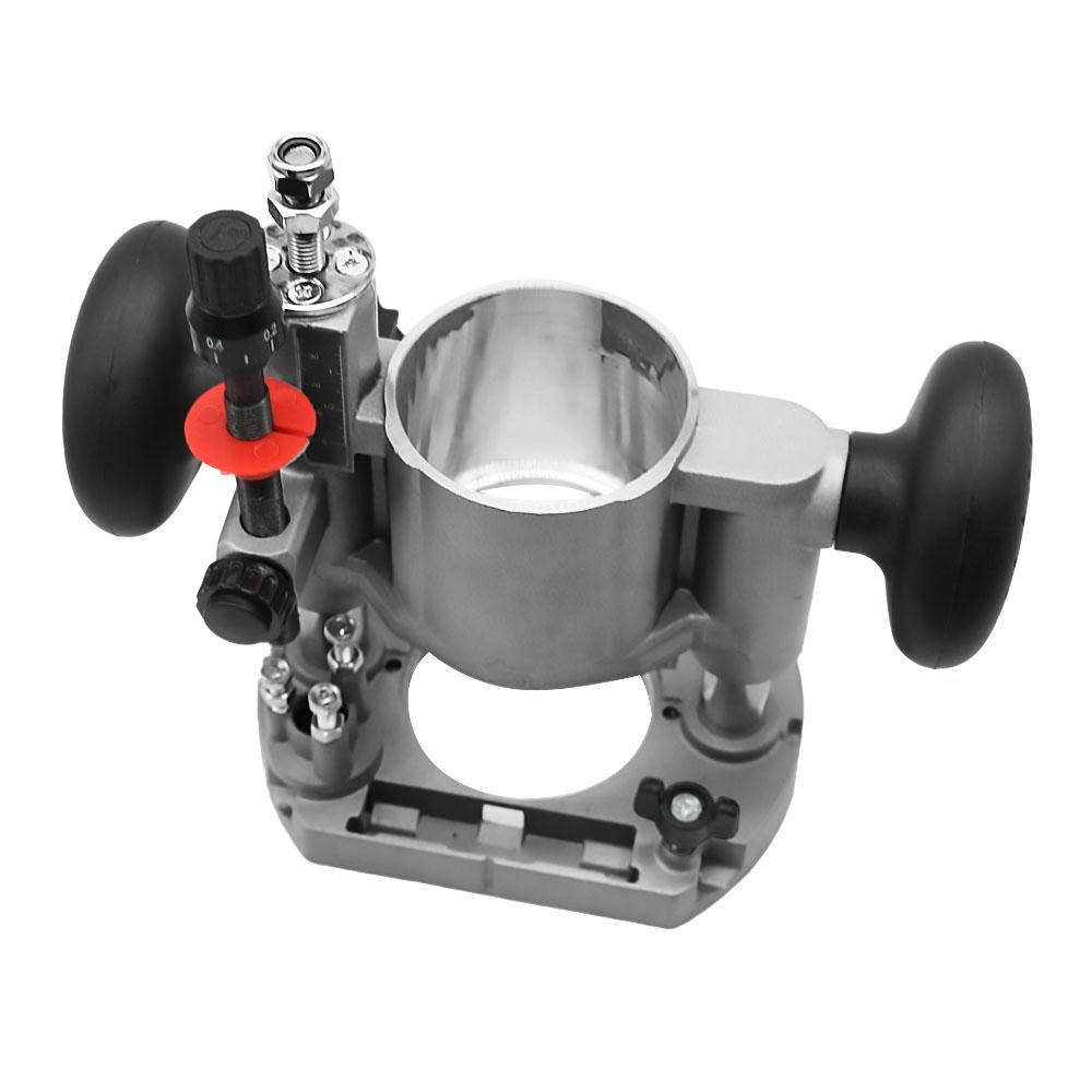 Router Lift Table Aluminum Insert Plate Lifting Platform Stand Woodworking Benches 37mm Lifting for 64-65.5mm Diameter Motors Engraving Trimming Machine