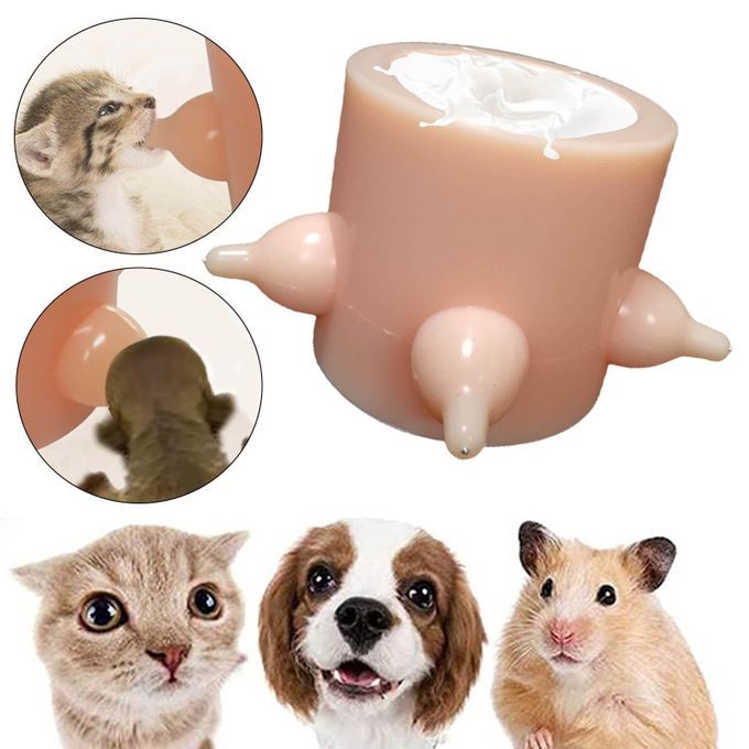 Kitten Doggie Puppy Milk Feeder, Feeding Bowl Nursing Station 5