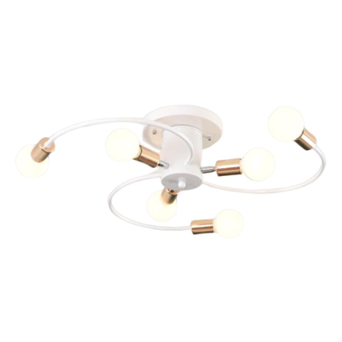 Lighting Fixture Chandelier Wall White Gold