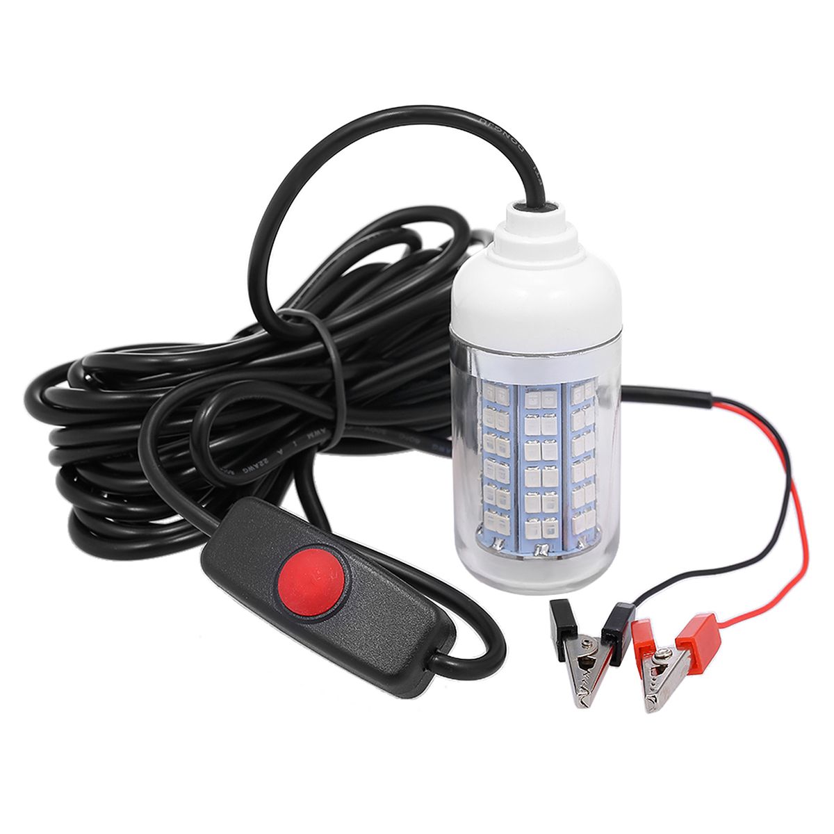 12V 15W Underwater Fishing Attract Light LED Lamp Fish