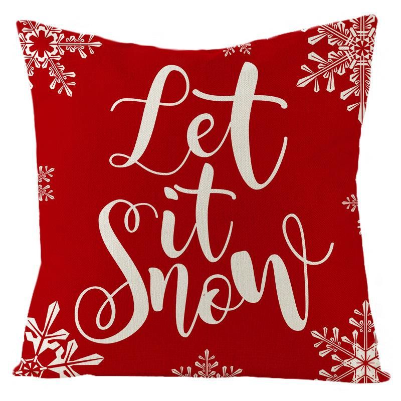 Merry Christmas Cushion Cover Pillowcase Christmas Decorations for Home Ornament Happy New Year Christmas Decor 45cm