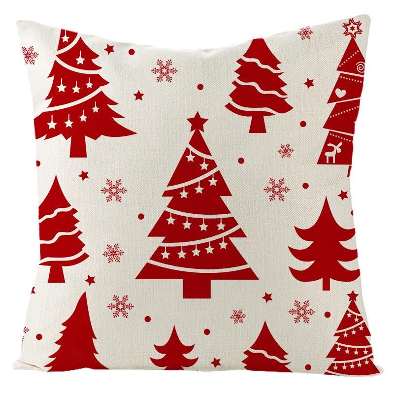 Merry Christmas Cushion Cover Pillowcase Christmas Decorations for Home Ornament Happy New Year Christmas Decor 45cm
