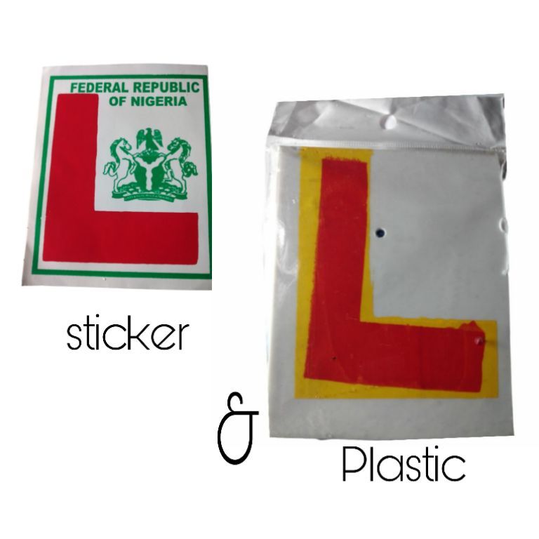 Learner Sign Sticker + Plastic