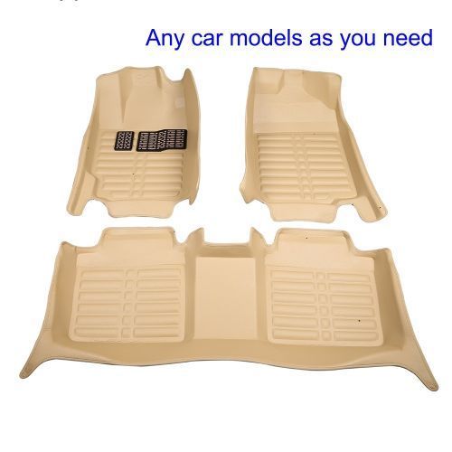 Car Foot Mat/Floor/Rug/Carpet 3D Customized Leather Mat 3pcs