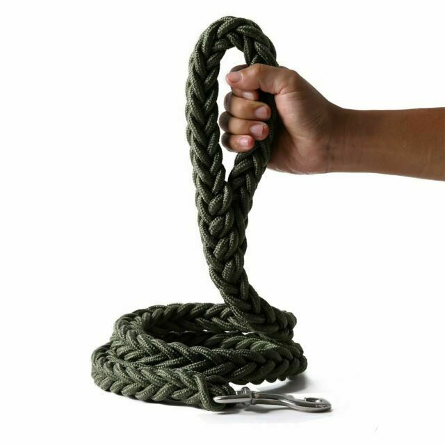 Heavy Duty Strong Dog Leash Braid Thick Lead Large Breed