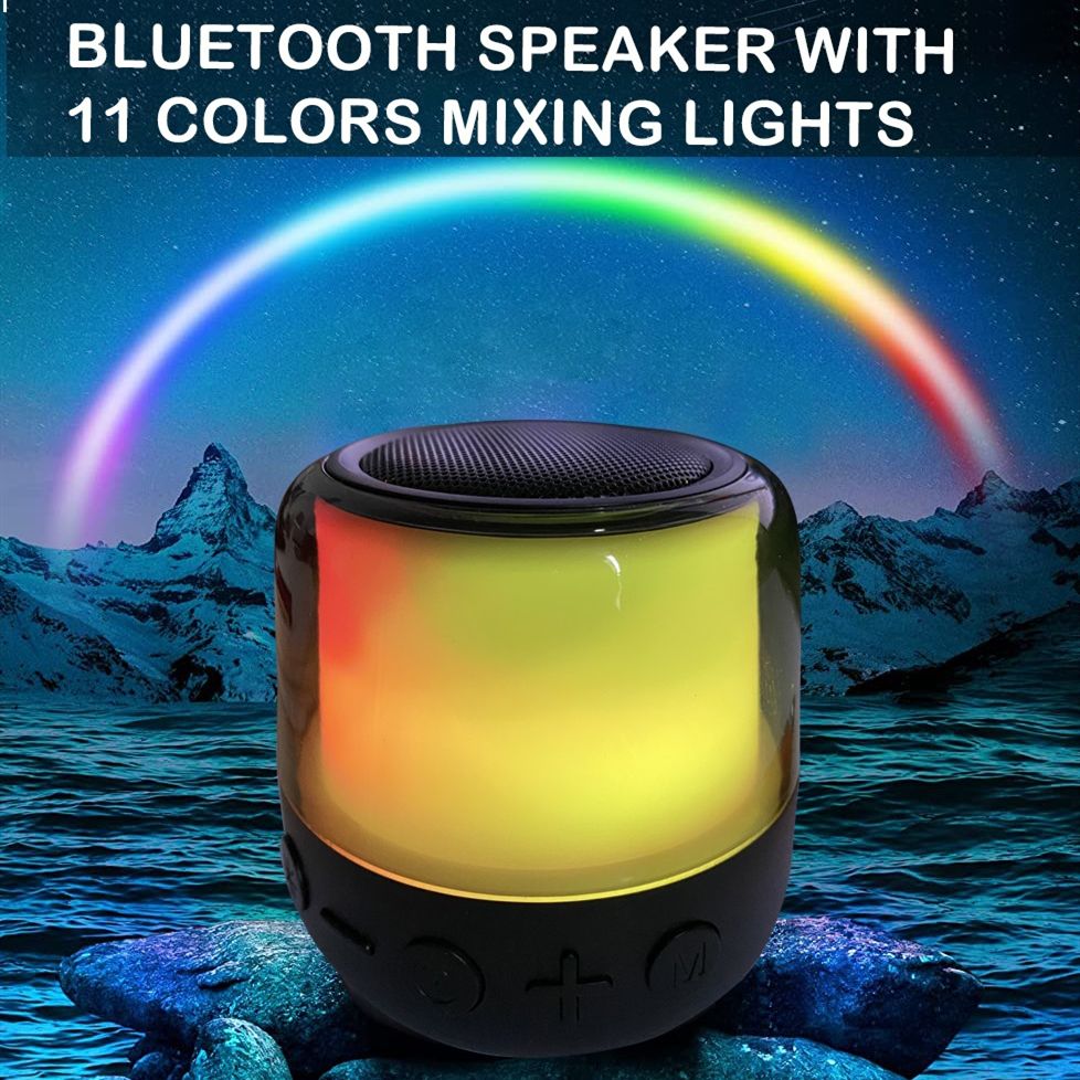 Portable Bluetooth Speaker  With 11RGB LED Light