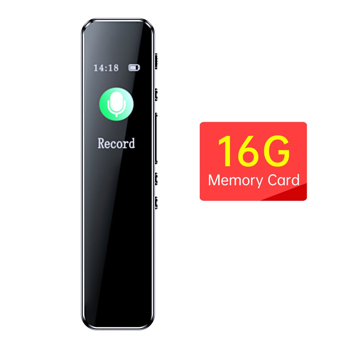 Noise Reduction Voice Recorder With Playback Portable Type-C