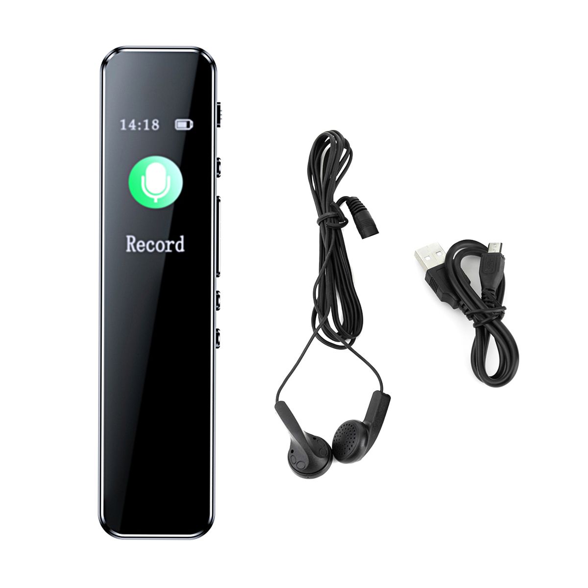 Noise Reduction Voice Recorder With Playback Portable Type-C