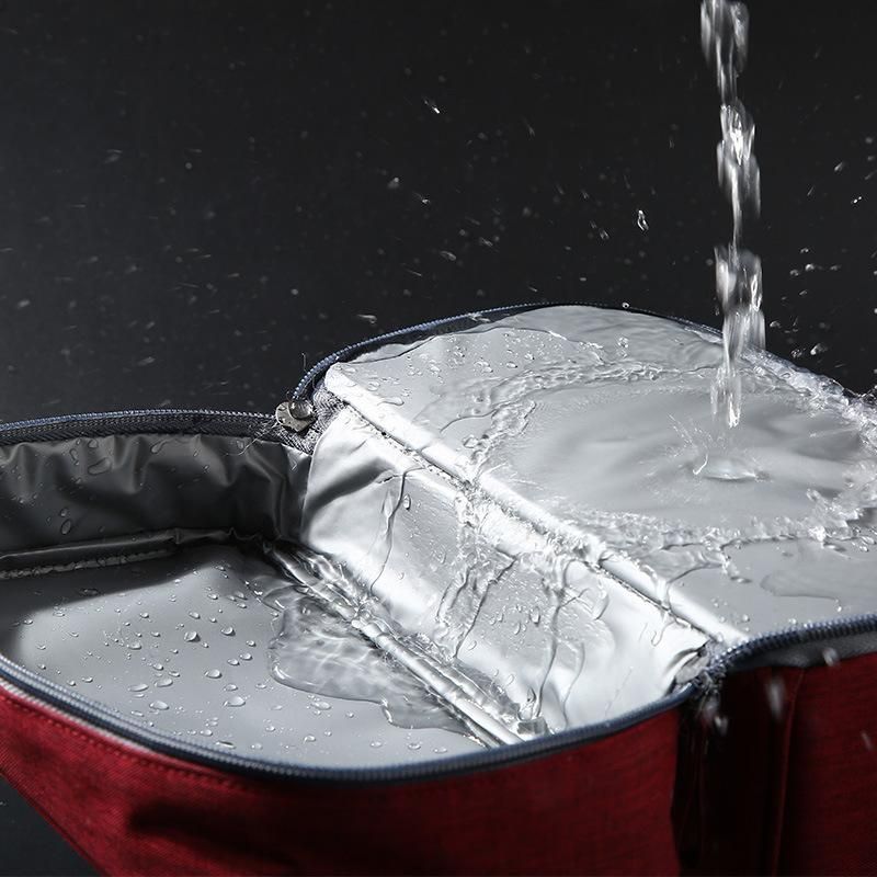 Travel Toiletries Storage Bag Portable Hook Large Capacity Waterproof Mildewproof Dry Wet Separation Cosmetic Bag Wholesale Red wine