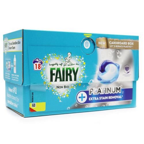 Non Bio Laundry Washing Pods + Platinum Stain Removal (18)