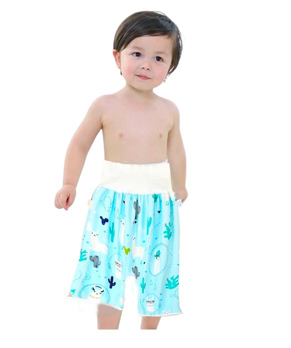4pcs Children Reusable Urine Absorber Diaper Short & Skirt
