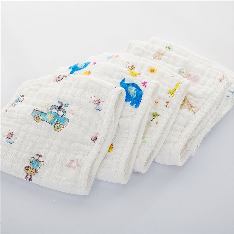 10 Pcs 6 Layers Cotton Insert Reusable Washable Breathable Inserts Boosters Liners For Baby Cloth Diapers Nappy
