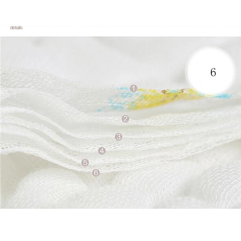 10 Pcs 6 Layers Cotton Insert Reusable Washable Breathable Inserts Boosters Liners For Baby Cloth Diapers Nappy