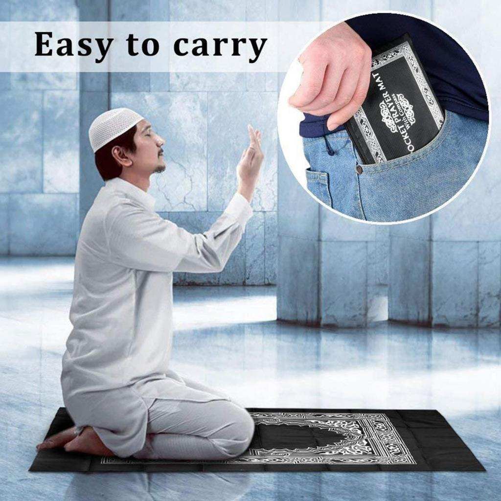 Muslim Prayer Rug Polyester Portable Braided Mats Simply