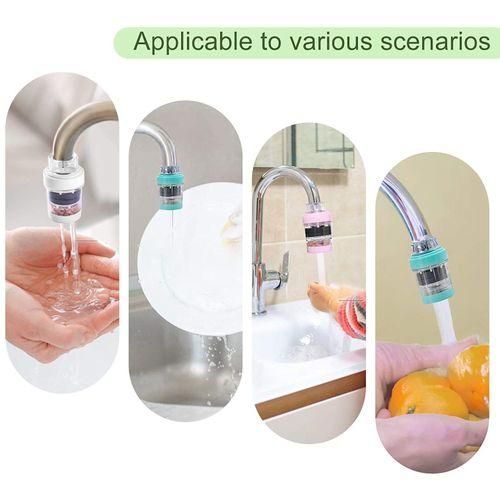 4Pcs Activated Carbon Faucet Filter Splash Proof